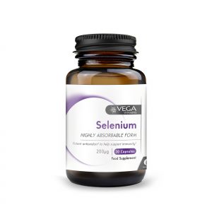 Selenium 30 capsules bottle