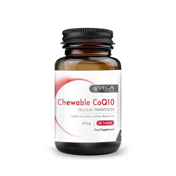 Chewable CoQ10 30 chewable tablets bottle
