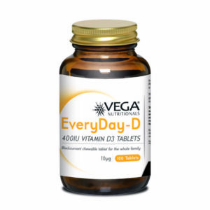 EveryDay-D 400IU Vitamin D3 Bottle 100 chewable tablets